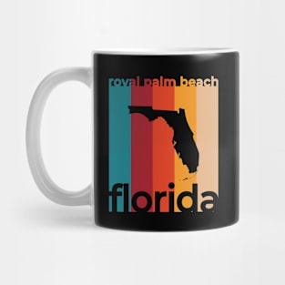 Royal Palm Beach Florida Retro Mug